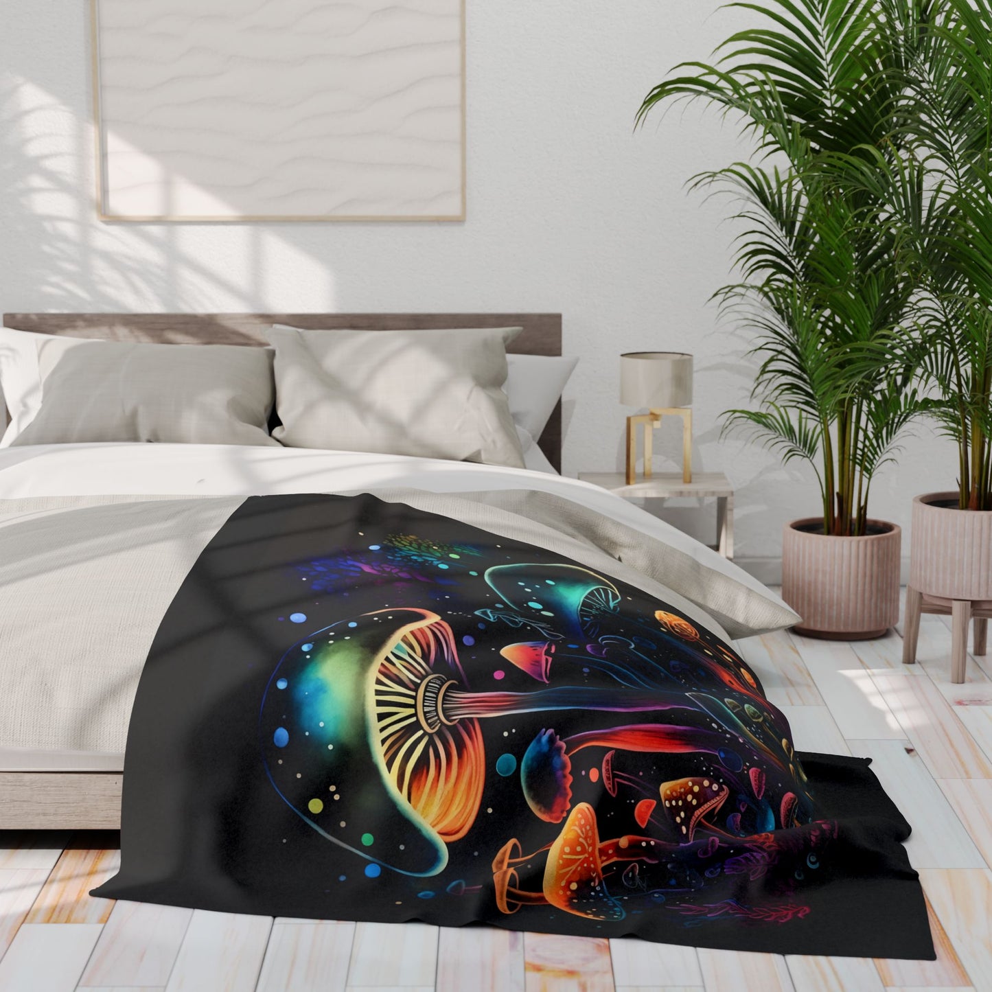 Dancing Mushroom Arctic Fleece Blanket