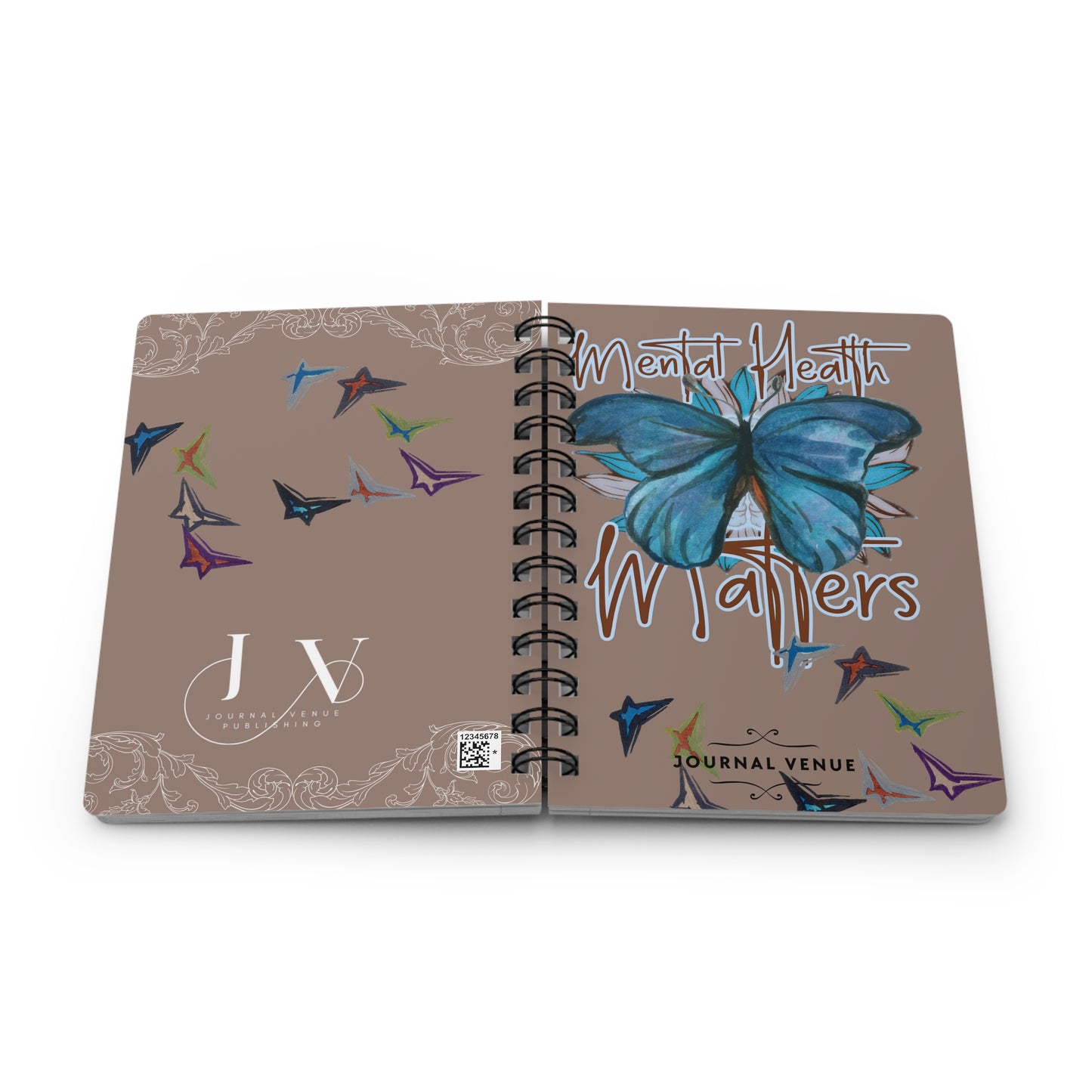 Mental Wellness Spiral Journal  Journaling Notebooks- JOURNAL VENUE