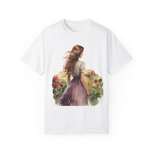 Vintage Wild Flower Girl T-shirt - JOURNAL VENUE