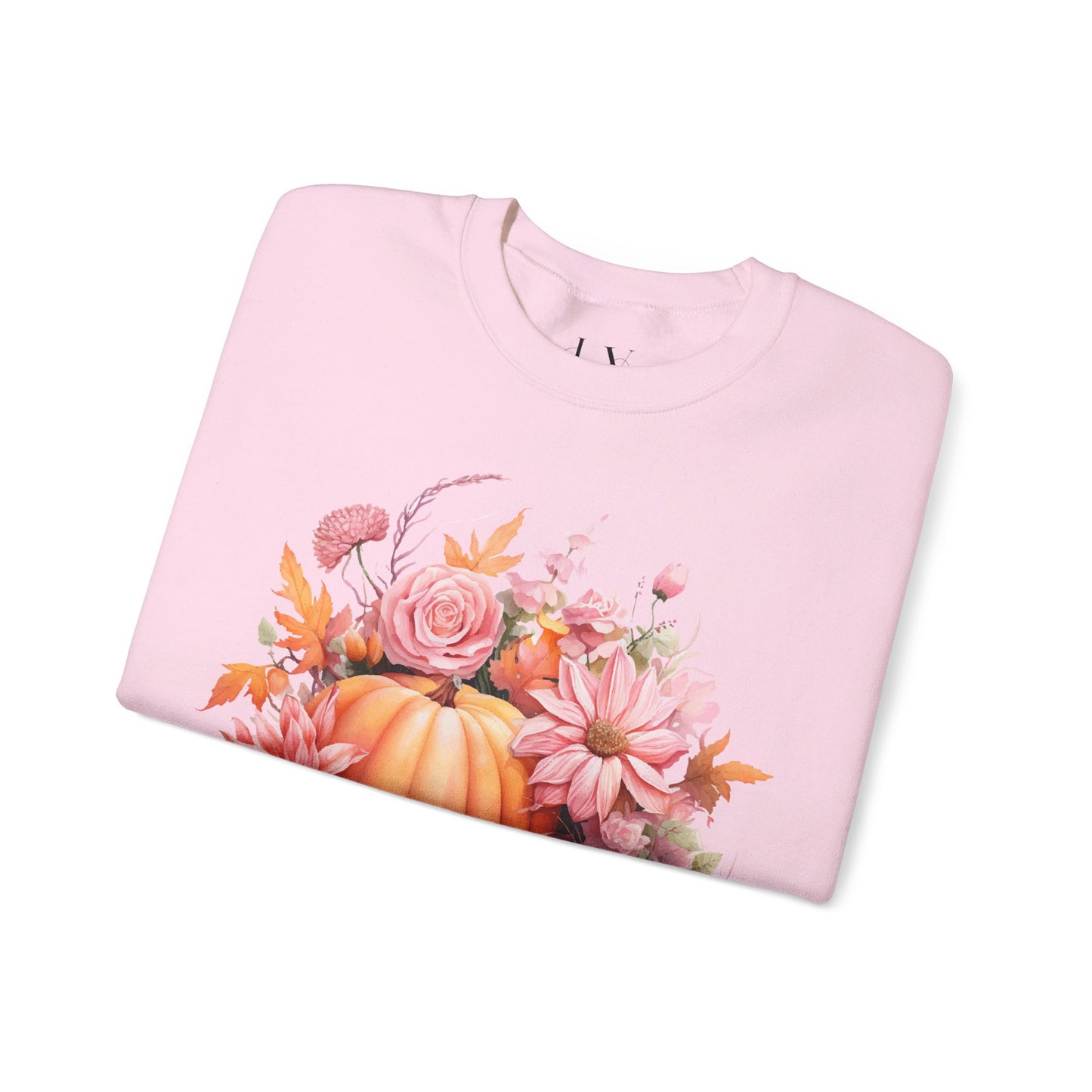 Pink Floral Pumpkin Sweatshirt