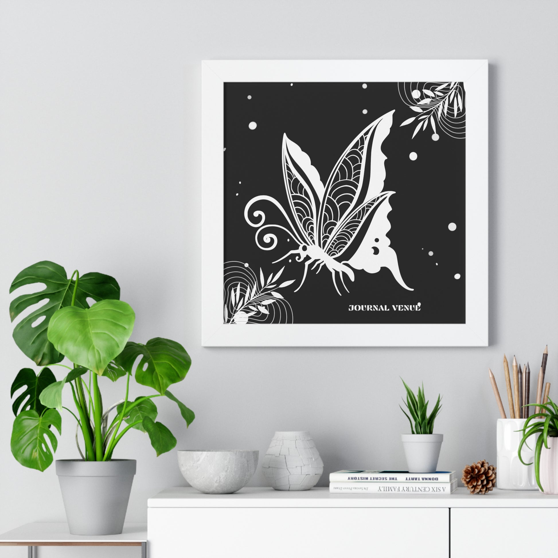  Whimsical Royal Butterfly Framed Wall Art  Poster - JOURNAL VENUE