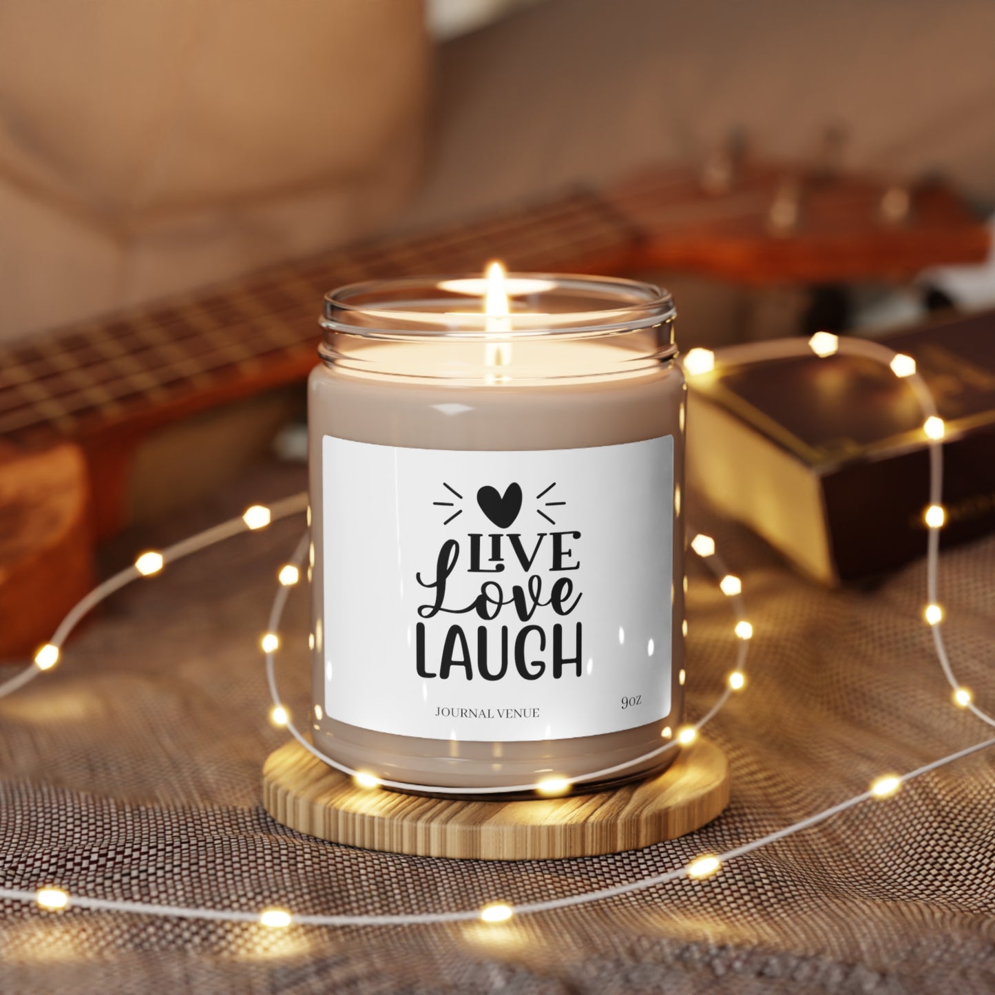 Live Love Laugh Scented Soy Candle - JOURNAL VENUE