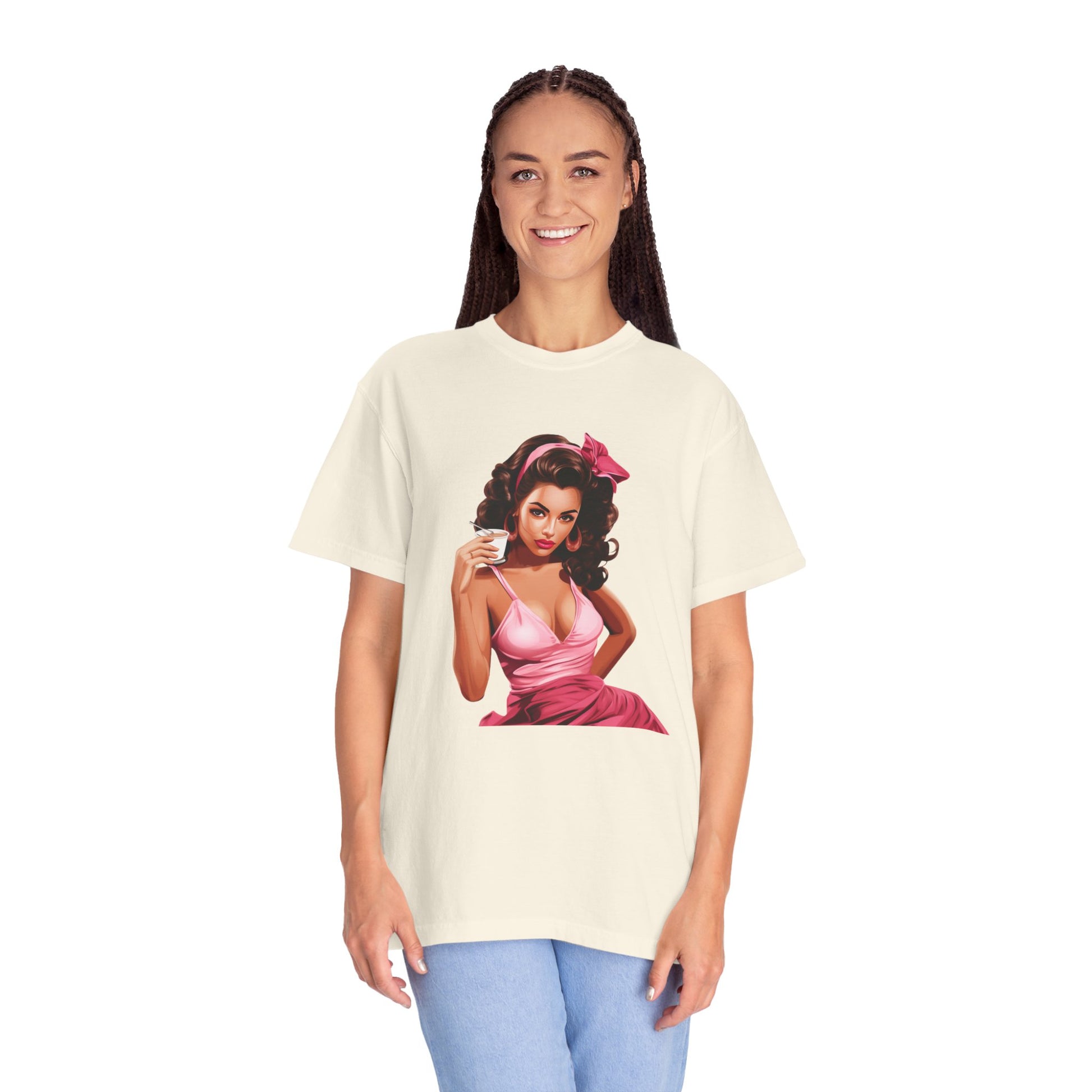 Vintage Mom Pin Up Coffee Girl T-shirt - JOURNAL VENUE