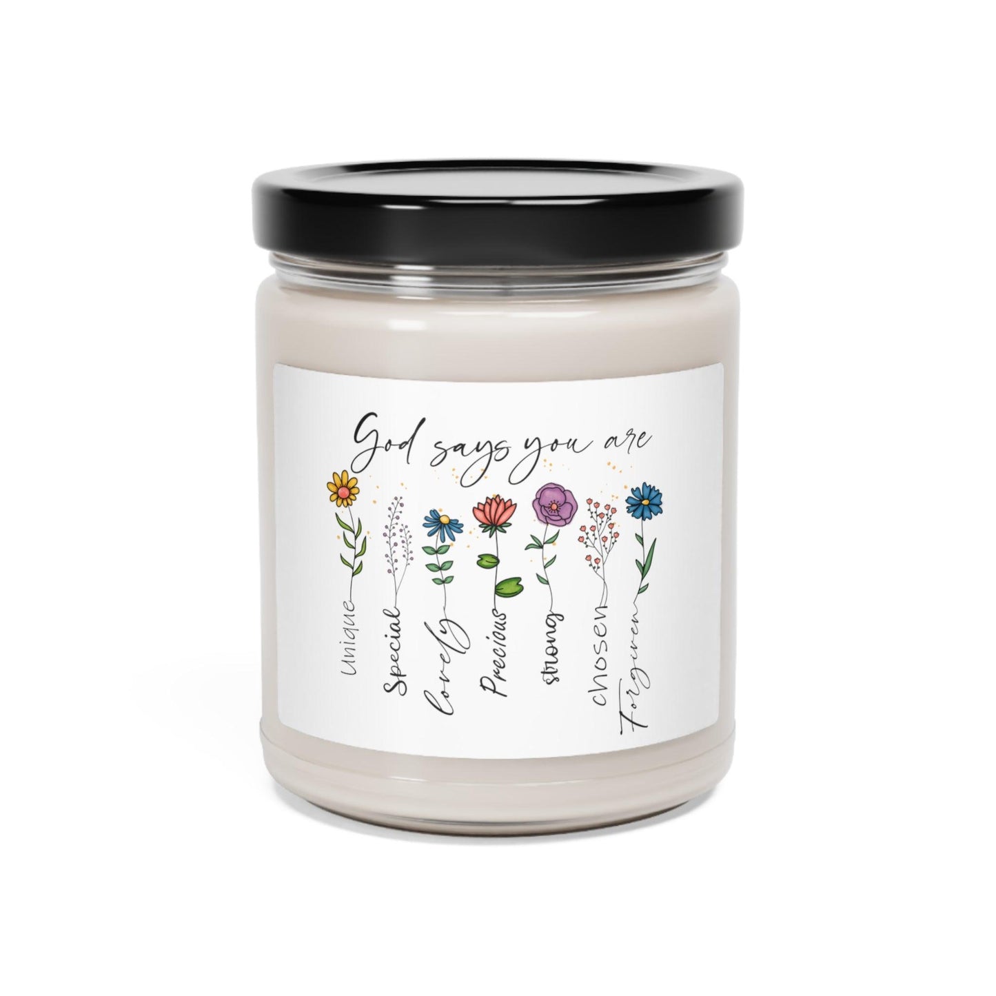 Birth Month Flowers Scented Soy Candle, 9oz -JOURNAL VENUE