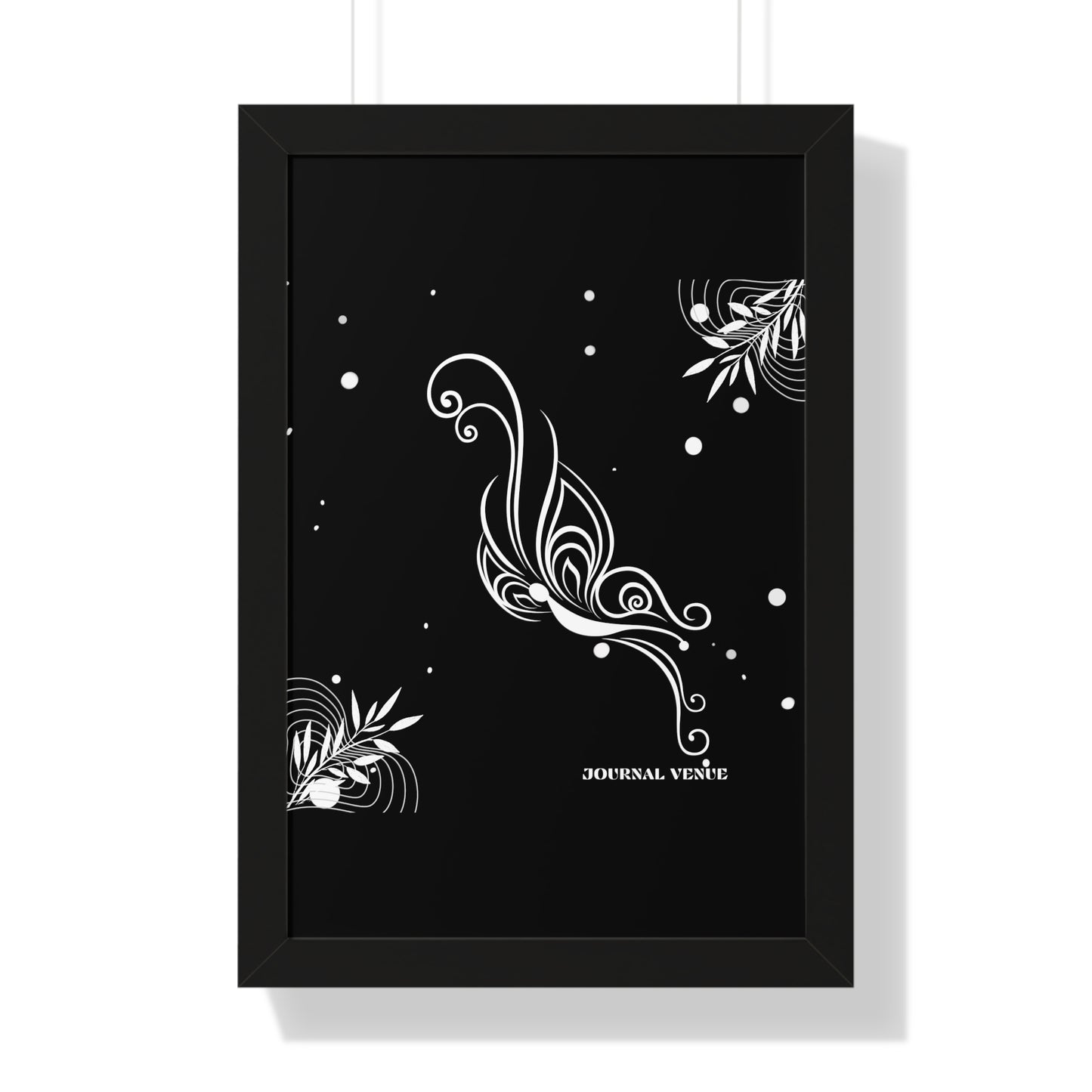 Whimsical Butterfly Framed Vertical Wall Art  Poster - JOURNAL VENUE