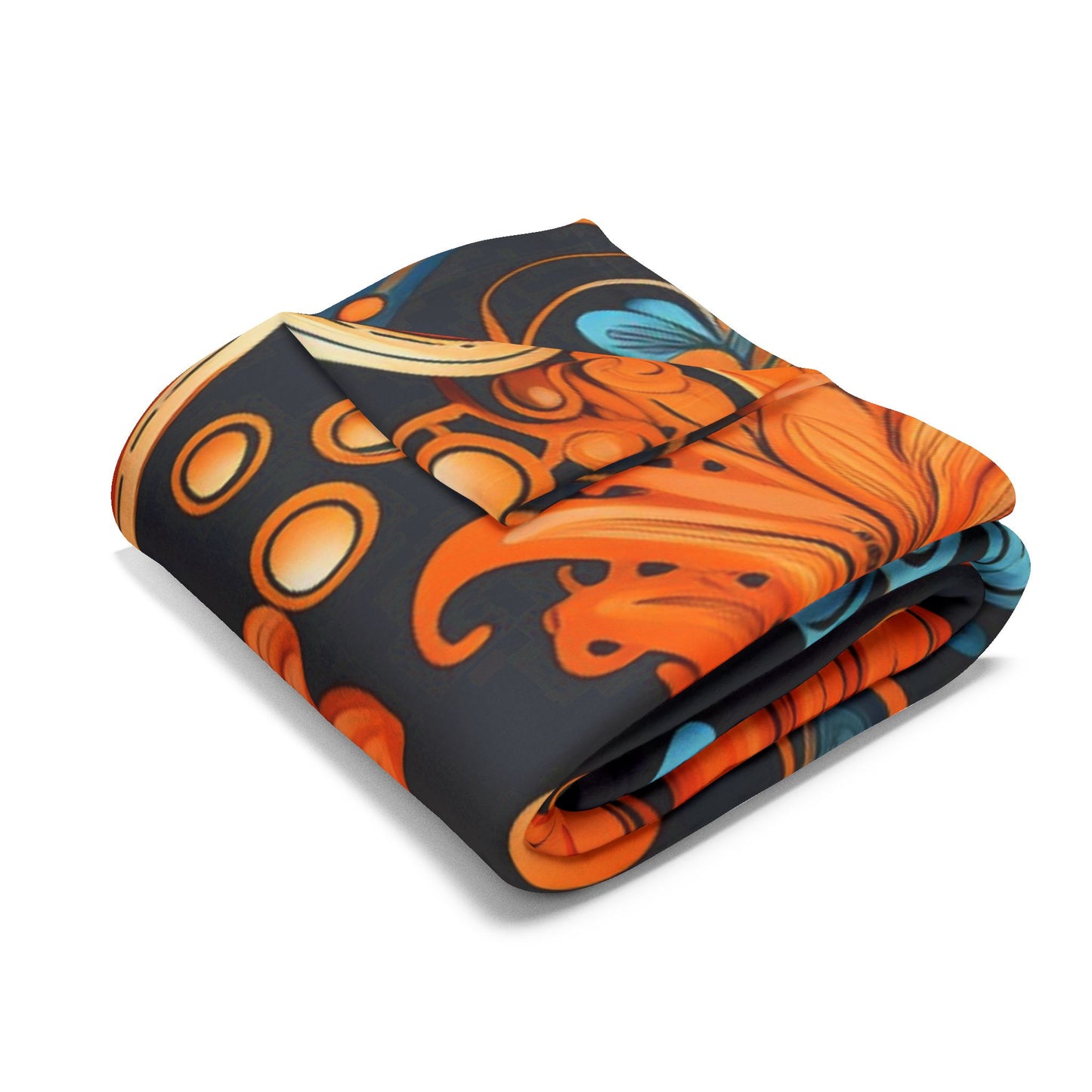 Autumn Boho Paisley Arctic Fleece Blanket