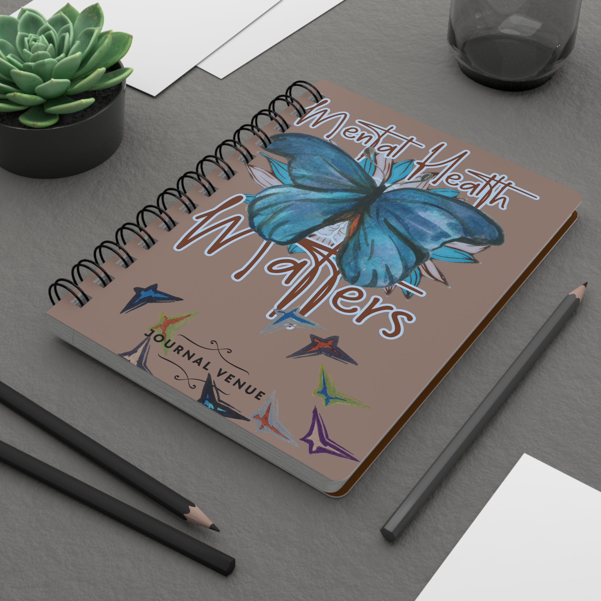 Mental Wellness Spiral Journal  Journaling Notebooks- JOURNAL VENUE