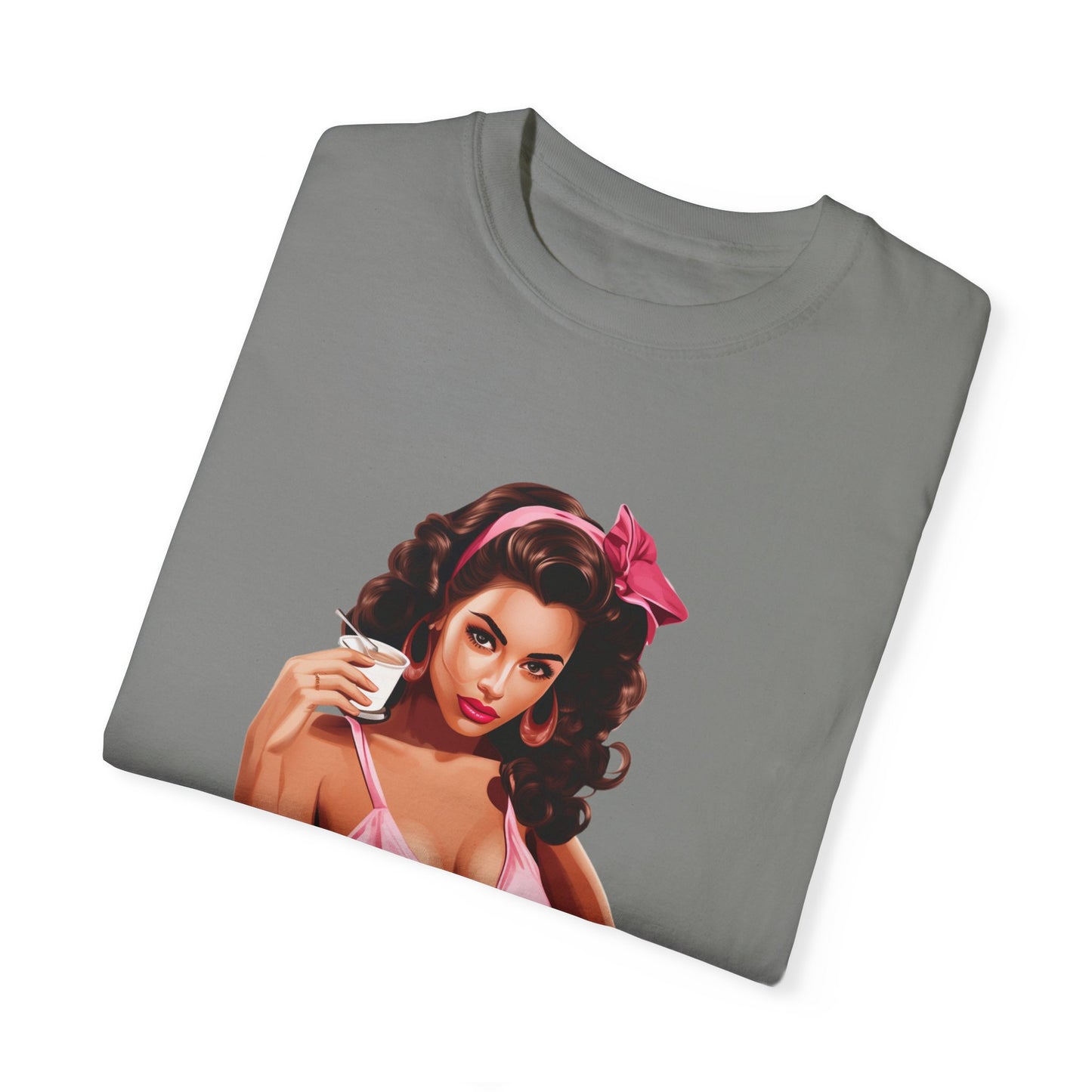 Vintage Mom Pin Up Coffee Girl T-shirt