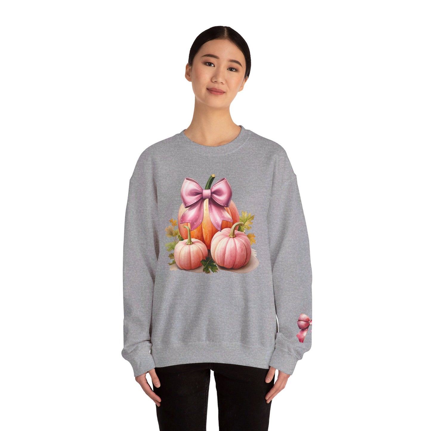 Pink Coquette Pumpkin Crewneck Sweatshirt