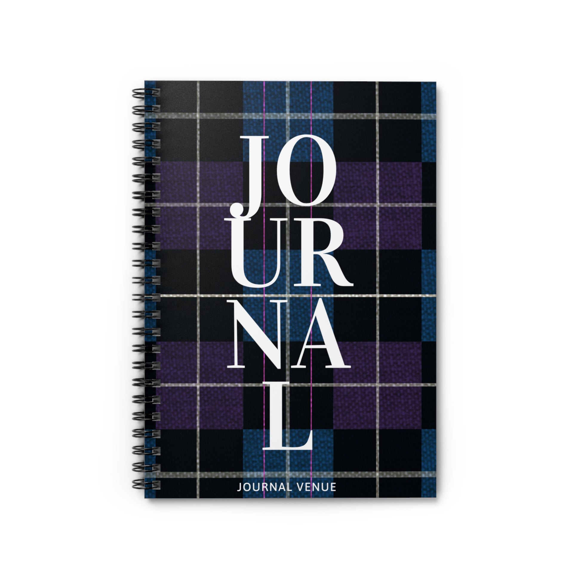 Purple Plaid Journal Notebooks - JOURNAL VENUE