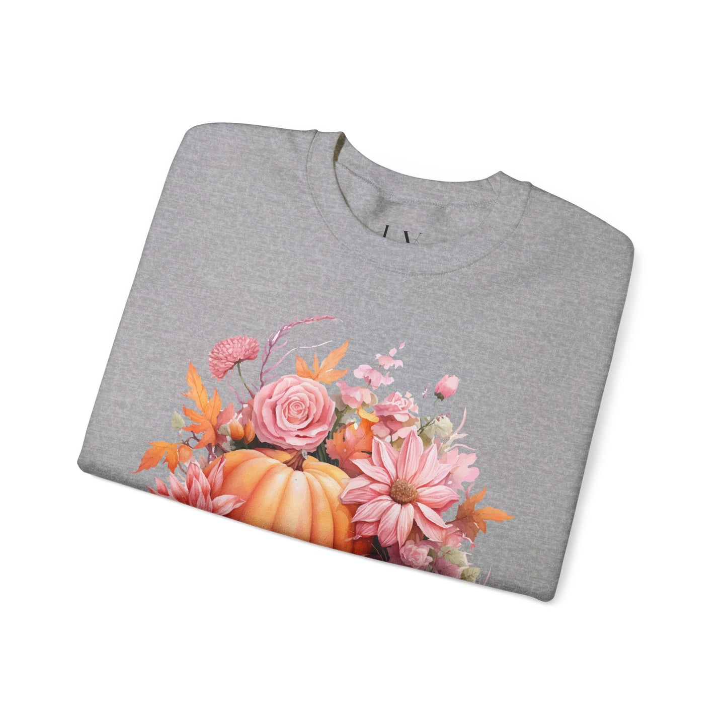 Pink Floral Pumpkin Sweatshirt