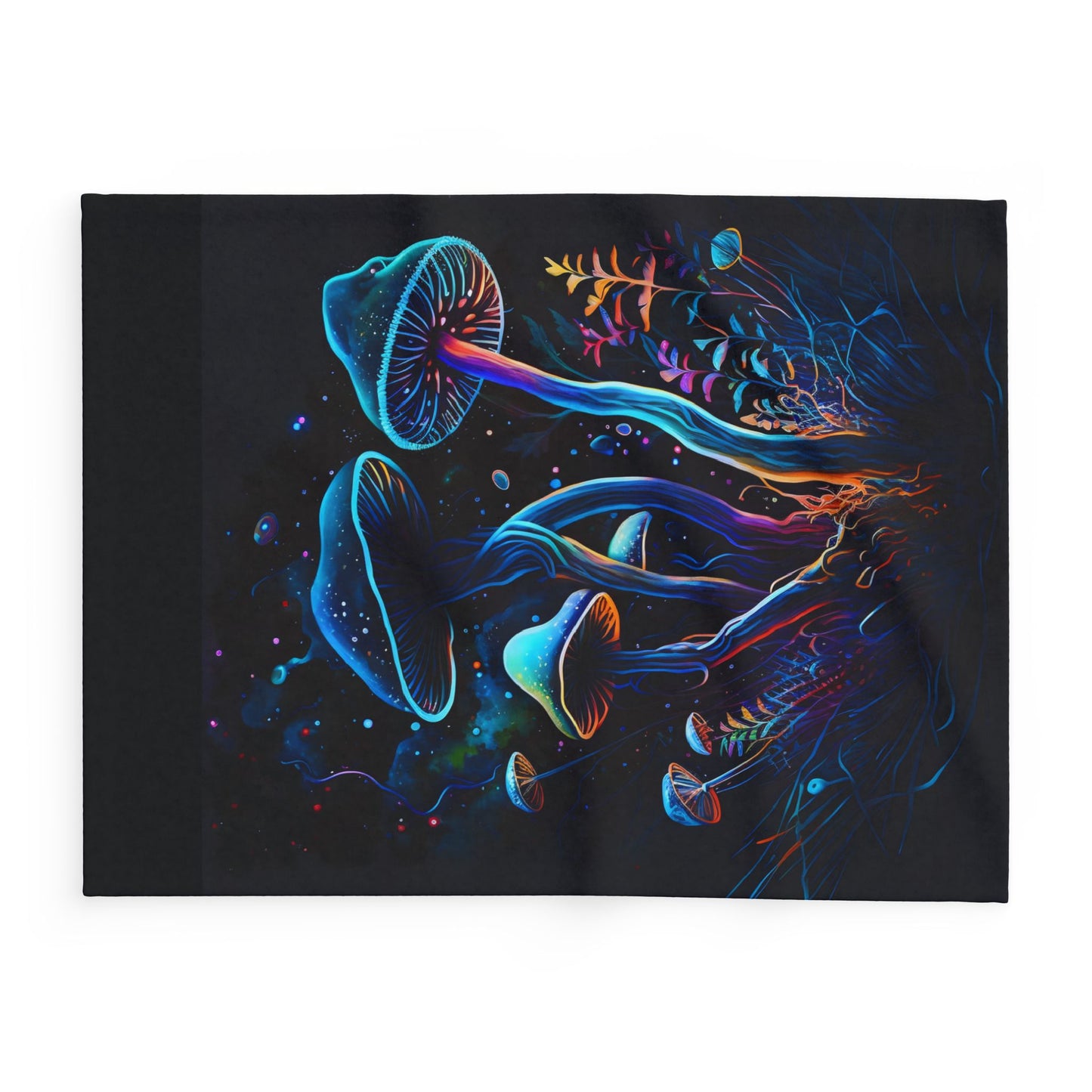 Blue Mushroom Lane Arctic Fleece Blanket