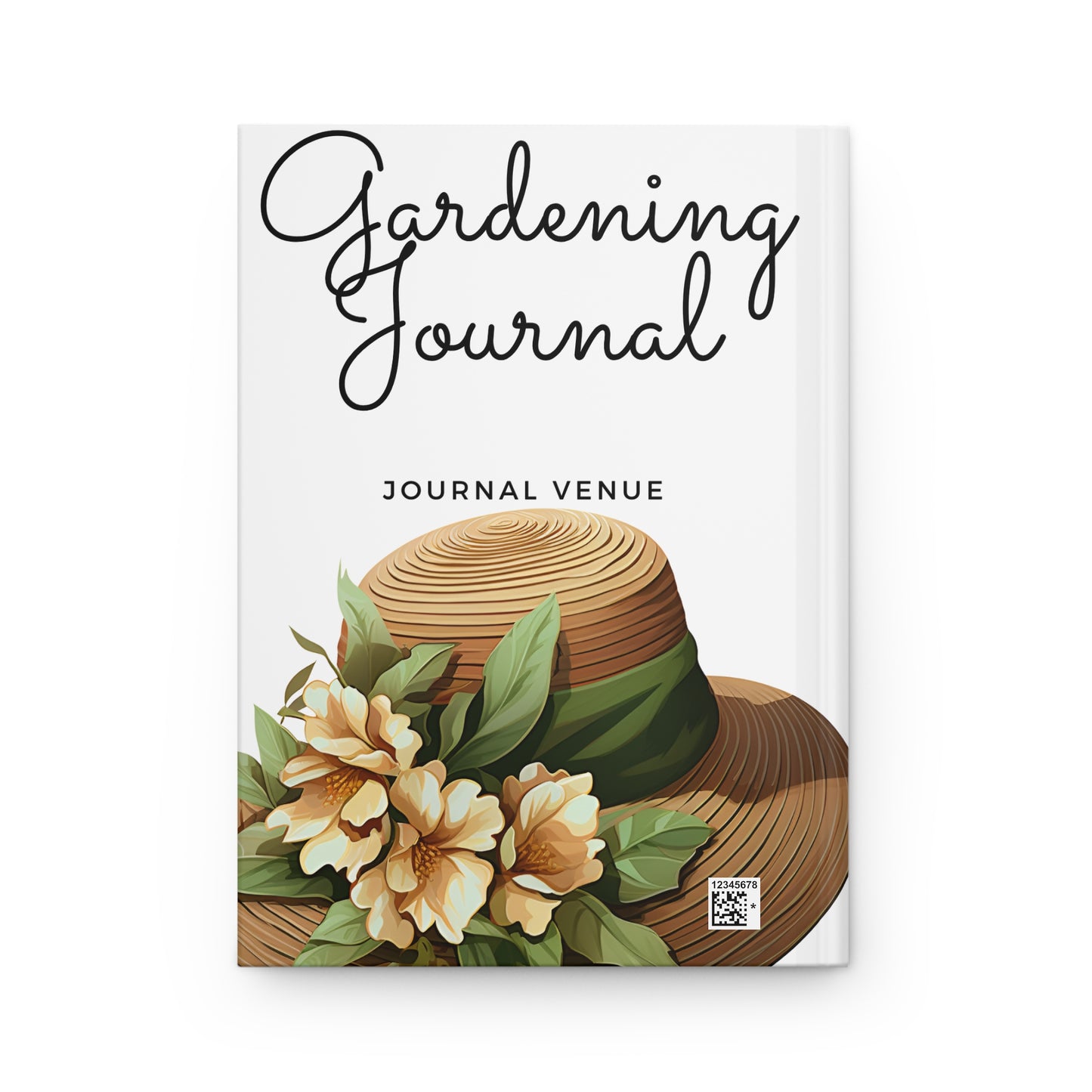 Floral Hat Gardening Journal - Back Cover