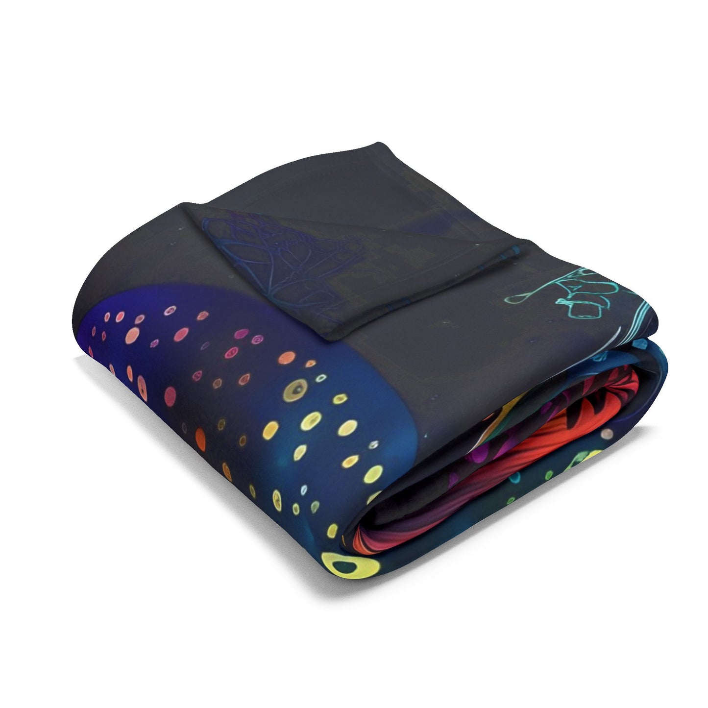 Mushroom Universe Arctic Fleece Blanket