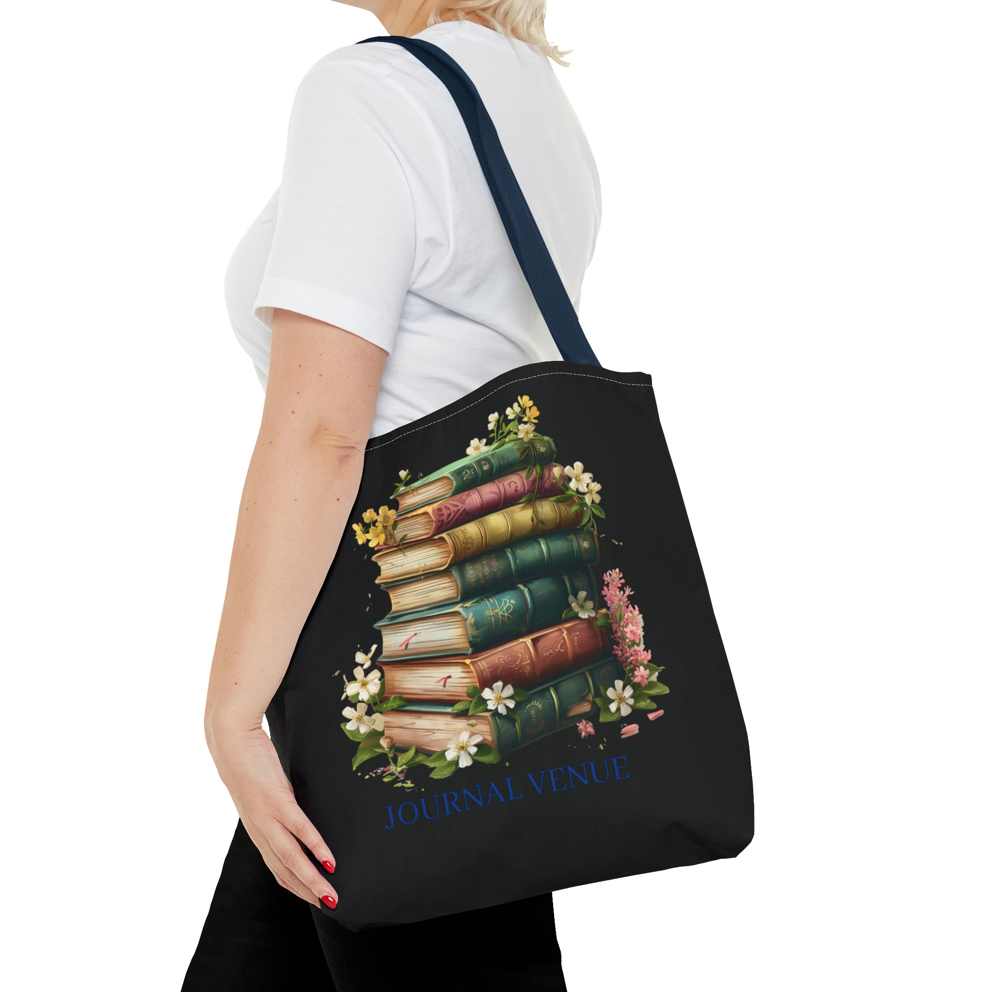 Cute Bookworm Tote Bag - JOURNAL VENUE