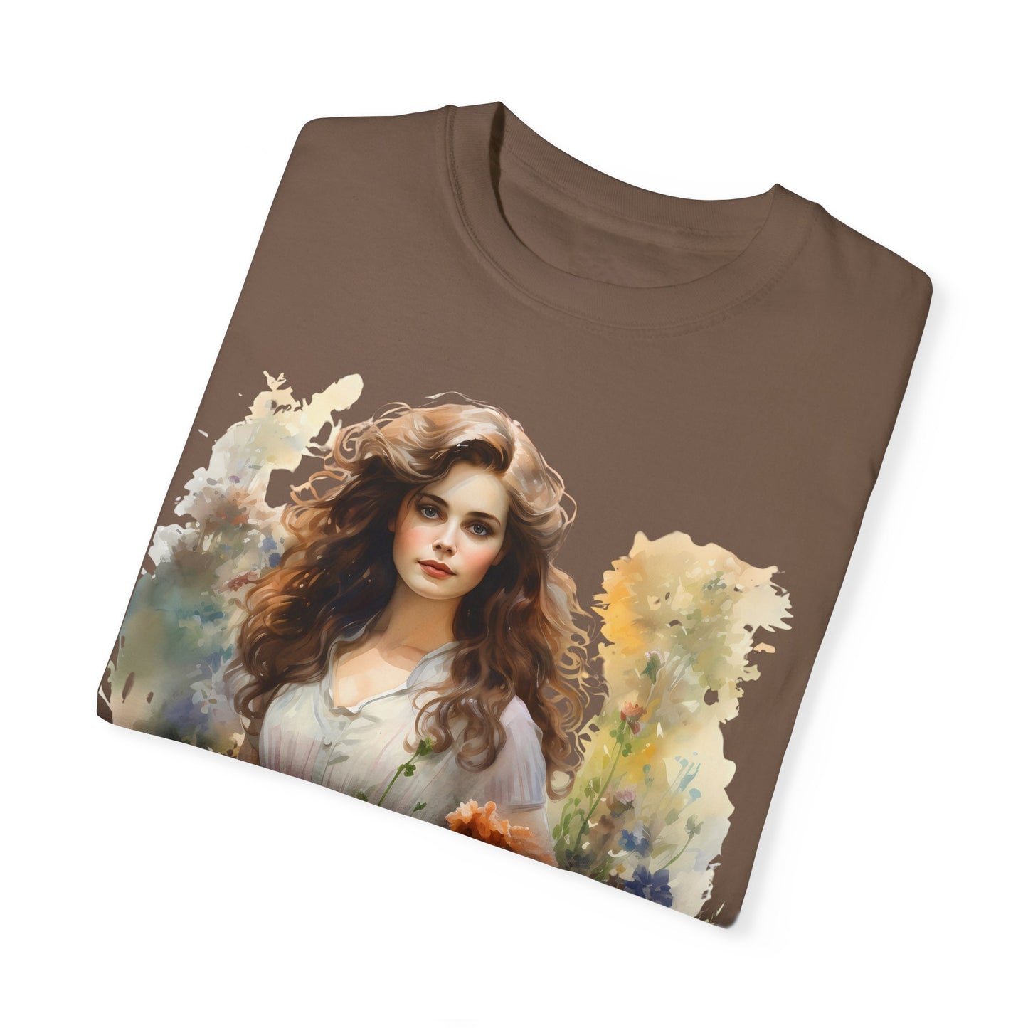 Wild Flower Vintage Girl T-shirt - JOURNAL VENUE