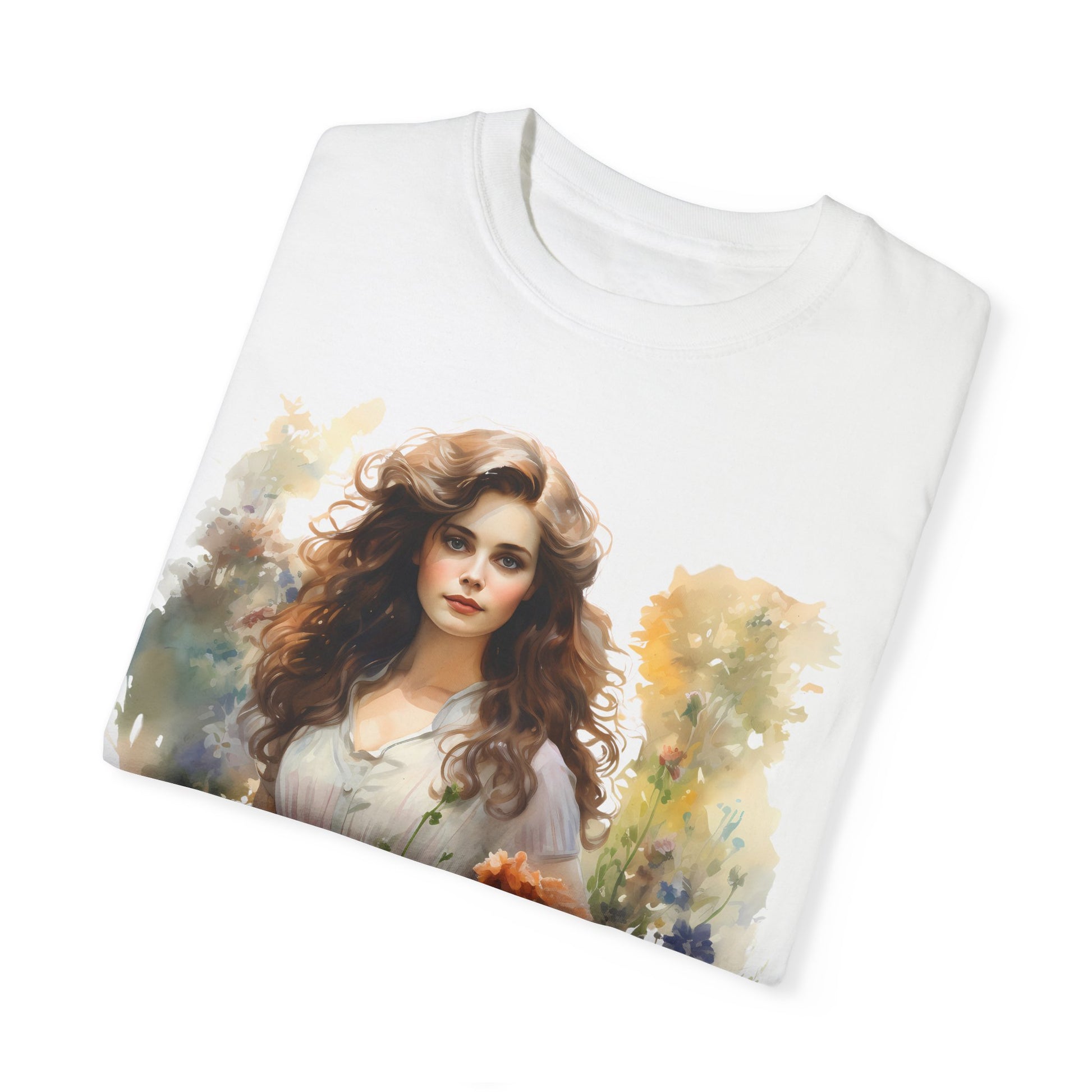 Wild Flower Vintage Girl T-shirt - JOURNAL VENUE