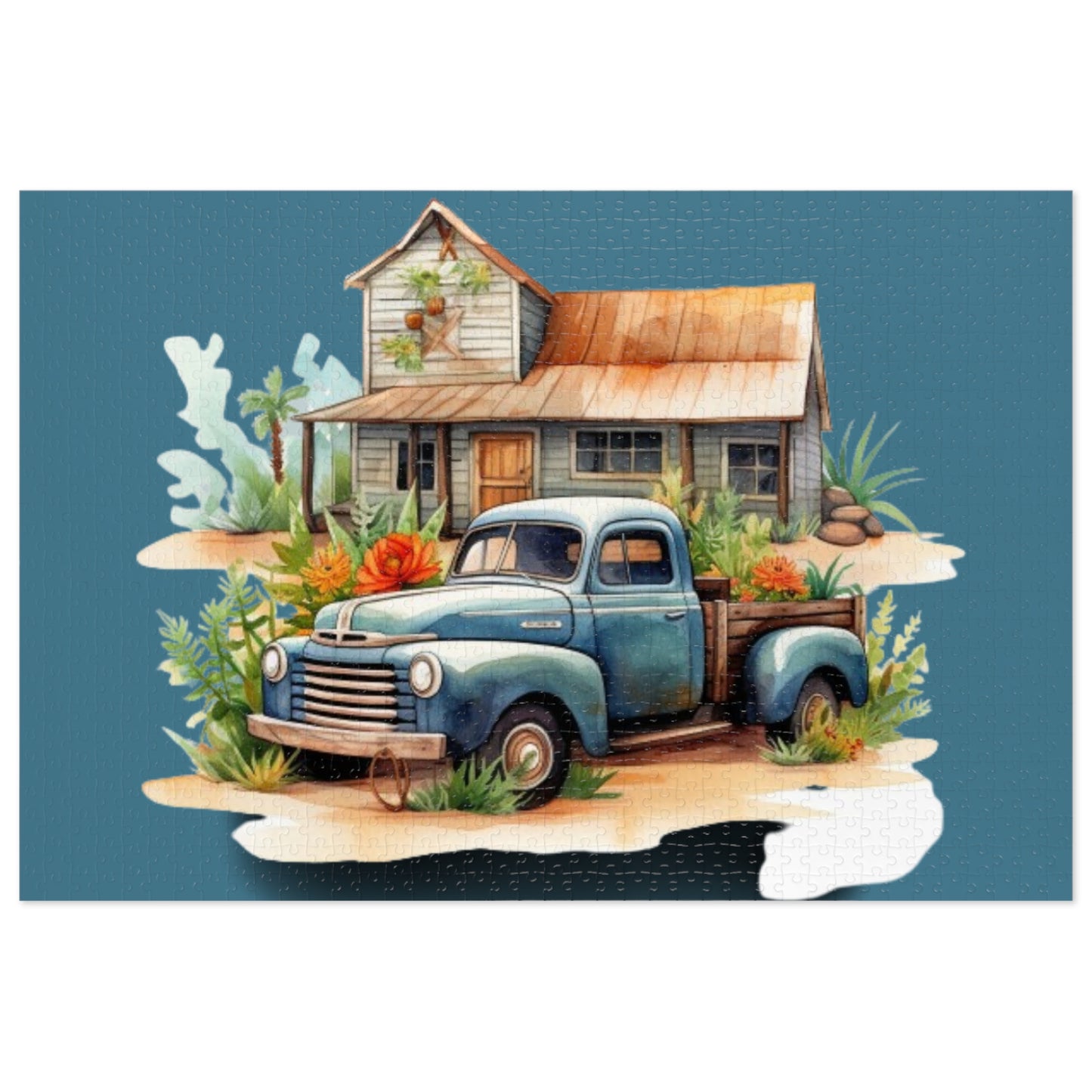 Farm House Truck Jigsaw Puzzle - JOURNAL VENUE