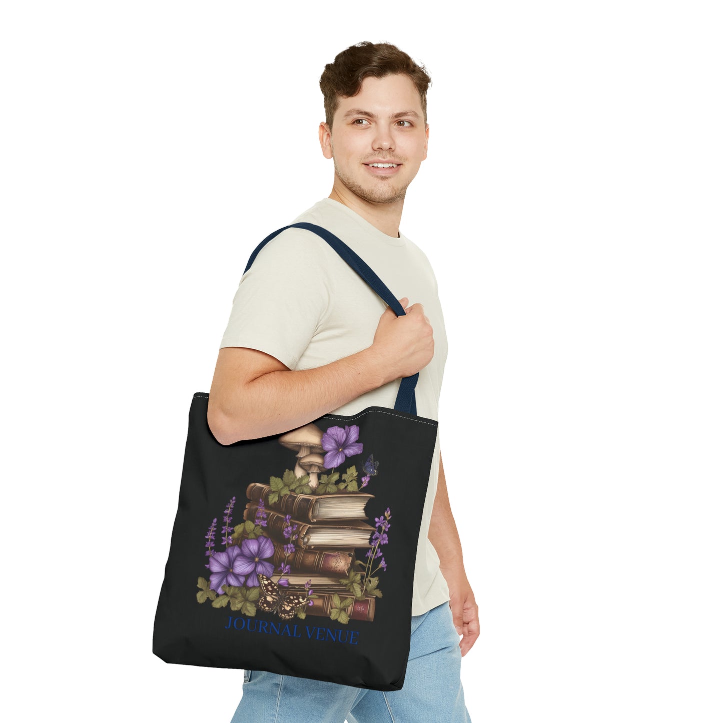 Bookworm Shopping Tote Bag - JOURNAL VENUE