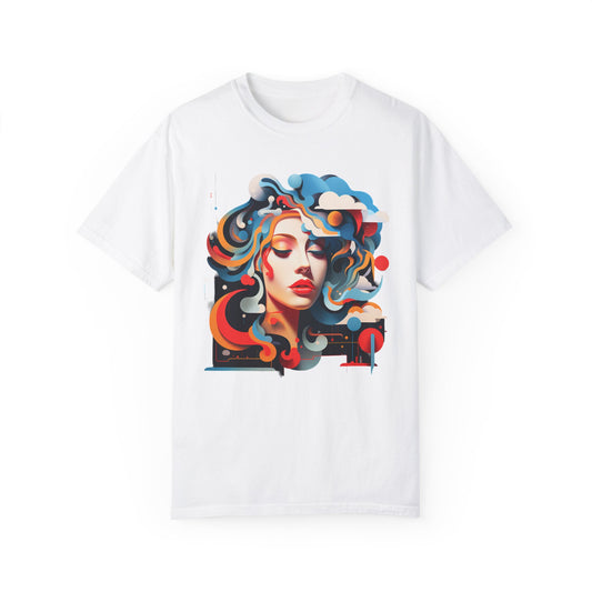 Comic Illustration  Vintage Unisex T-shirt - White : JOURNAL VENUE