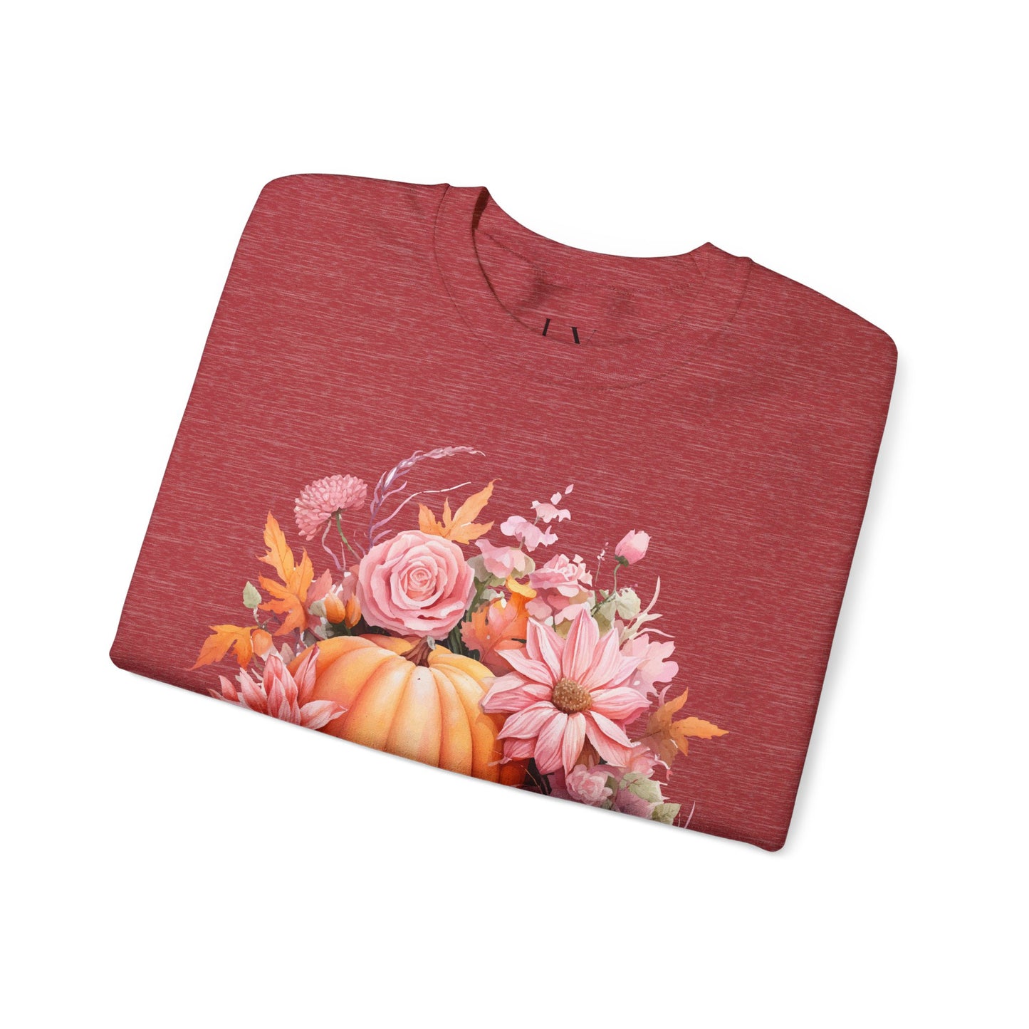 Pink Floral Pumpkin Sweatshirt