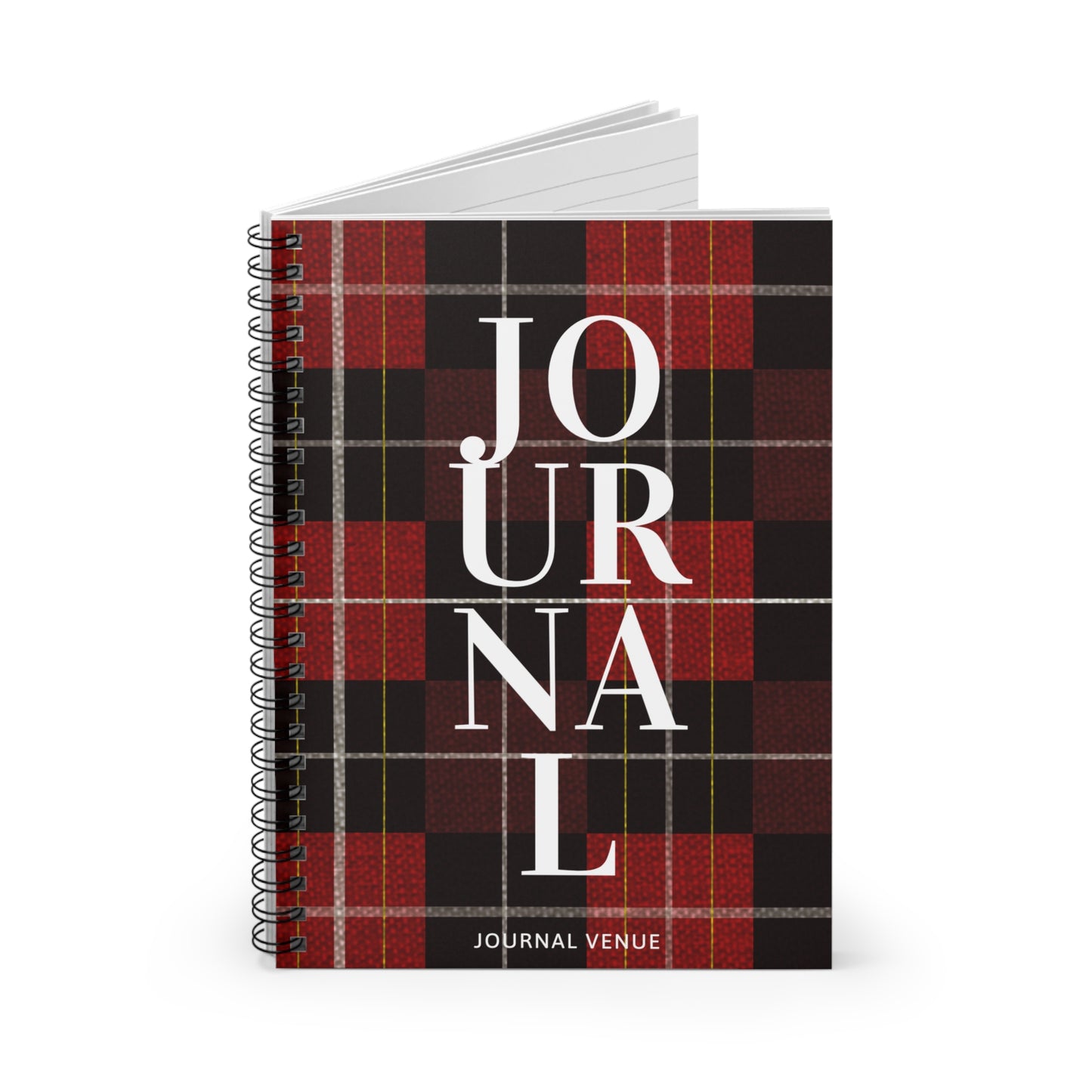 Red Plaid Journal Writing Notebooks - JOURNAL VENUE