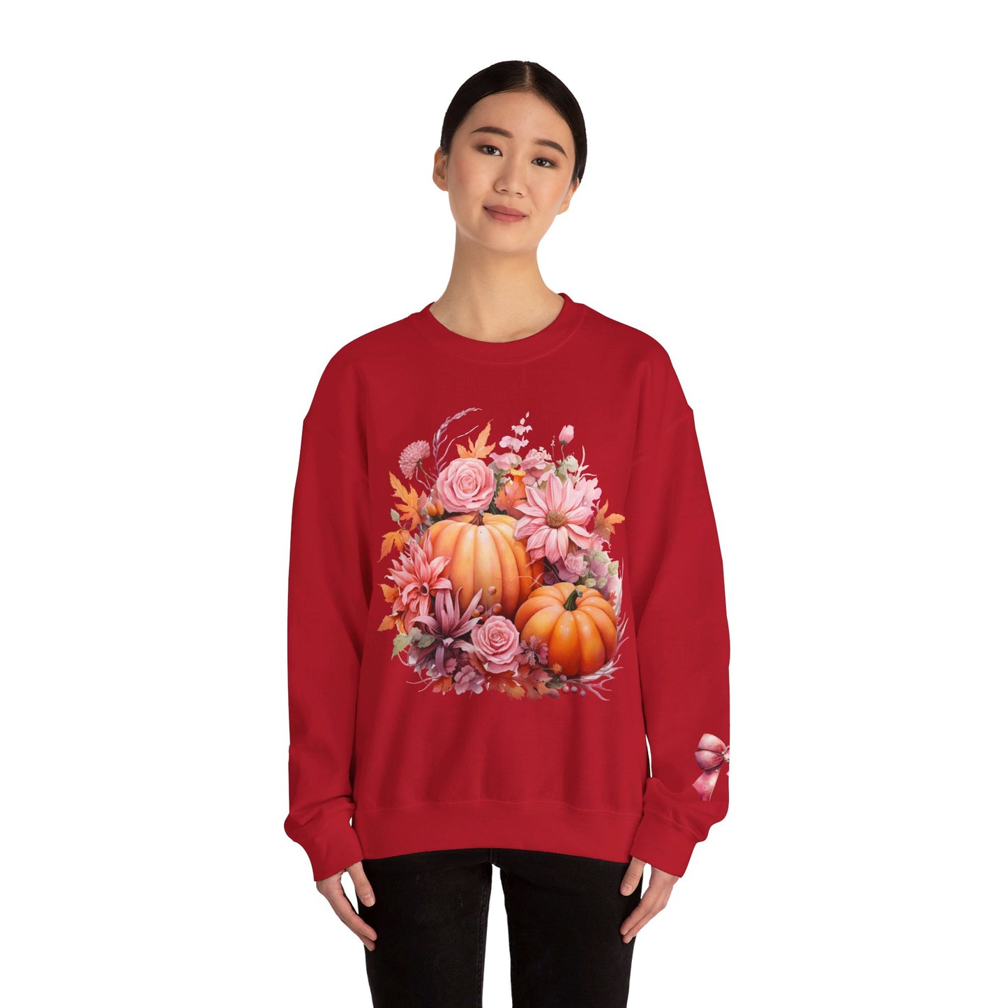 Pink Floral Pumpkin Sweatshirt