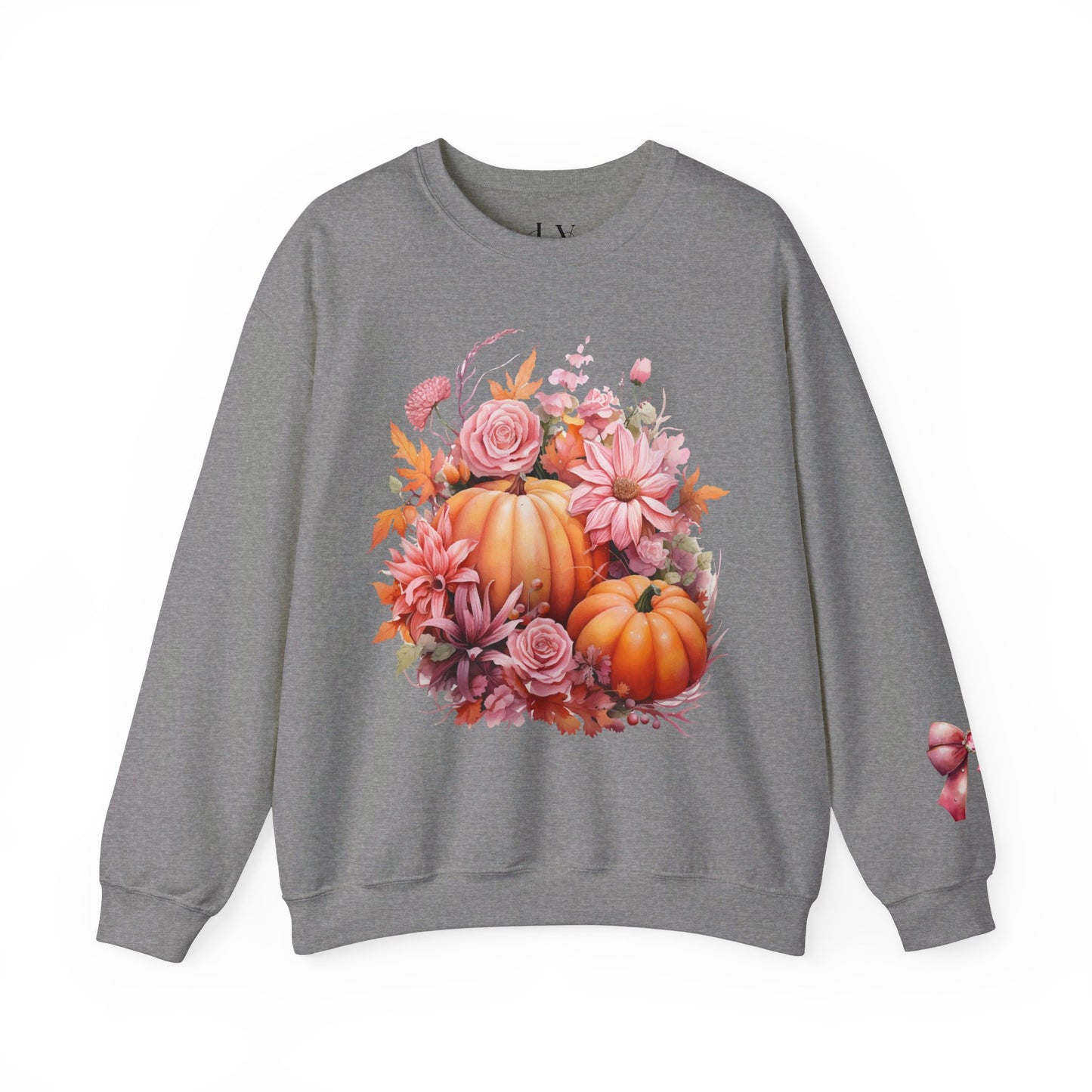 Pink Floral Pumpkin Sweatshirt