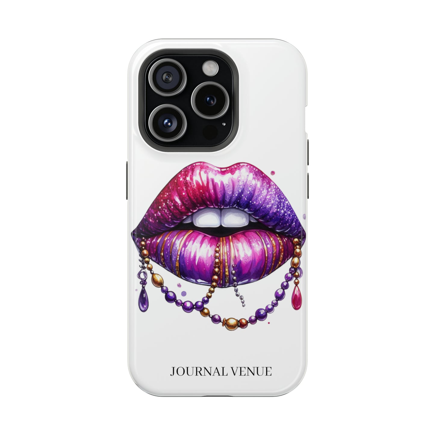 Mardi Gras Pearl Lips Iphone Cases - JOURNAL VENUE