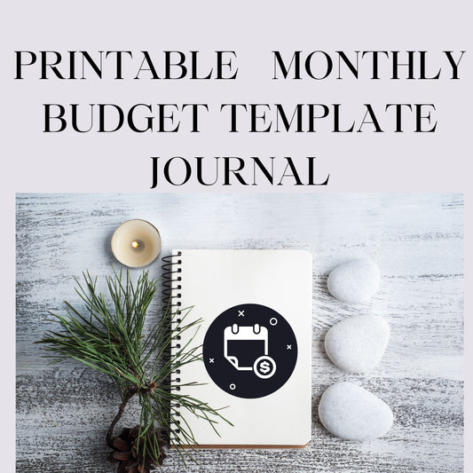  Monthly Budget Template Journal- JOURNAL VENUE