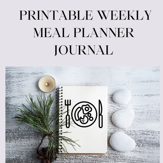 Printable Weekly Meal Planner Journal - JOURNAL VENUE