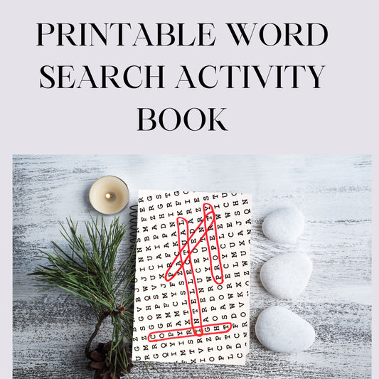 Printable Word Search Activity Book    - JOURNAL VENUE