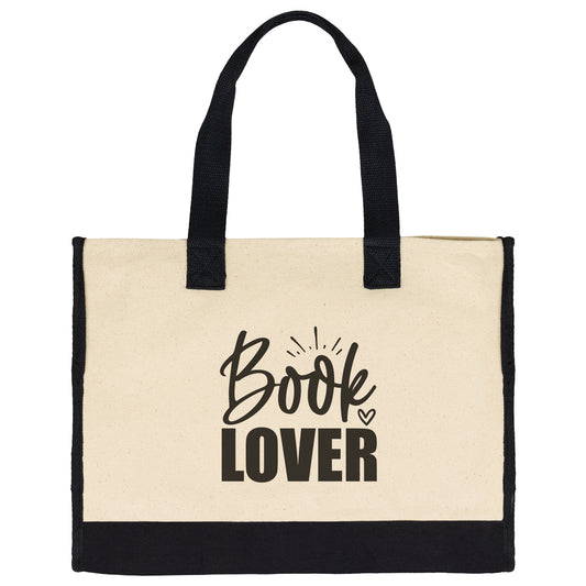 Canvas Book Lover Tote Bag - JOURNAL VENUE