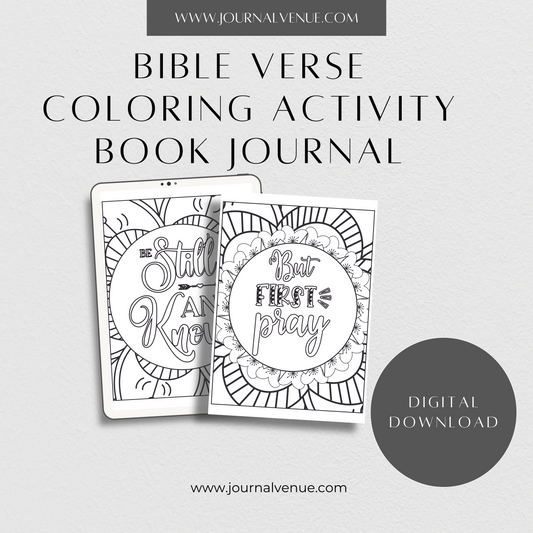 Bible Verse Coloring Activity Book Journal - JOURNAL VENUE