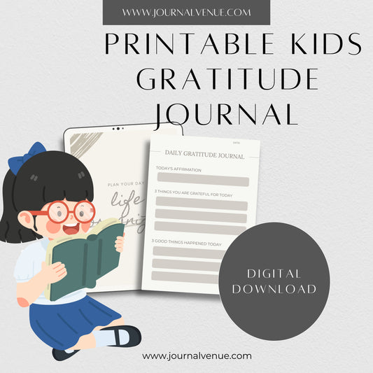  Printable Kids Gratitude Journal  - JOURNAL VENUE