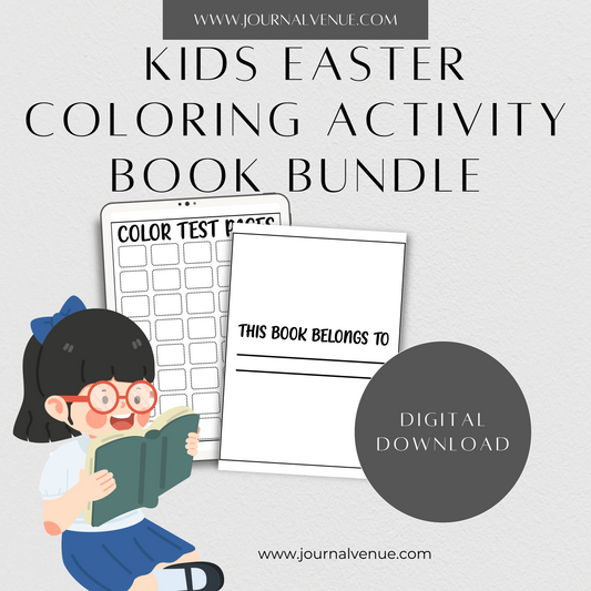  Kids  Easter Coloring Activity Book Bundle  - JOURNAL VENUE