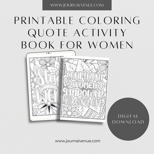 Coloring quote Activity Book For Women - JOURNAL VENUE