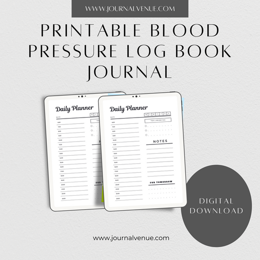  Blood Pressure Log Book Journal - JOURNAL VENUE