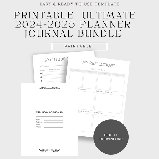  Ultimate 2024-2025 Planner Journal Bundle - JOURNAL VENUE