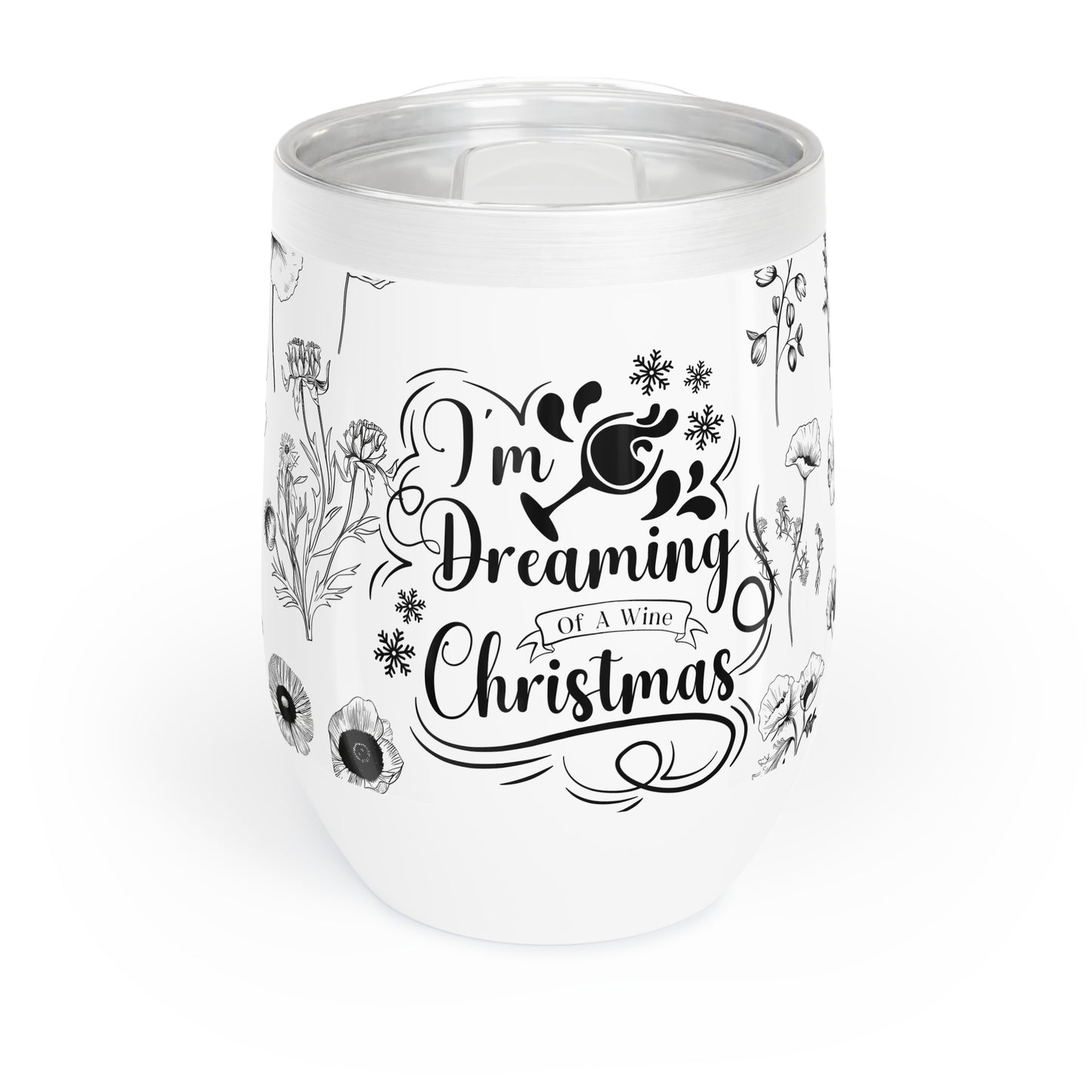 Dreaming Of Christmas Wine Tumbler - JOURNAL VENUE