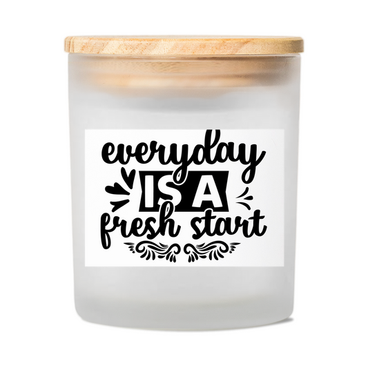 Everyday is a Fresh Start Scented Candles - JOURNAL VENUE