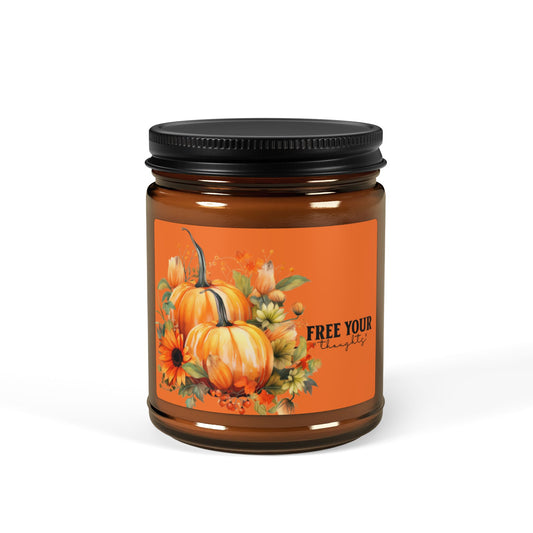 Free Your Thoughts Fall Scented Soy Candle - JOURNAL VENUE