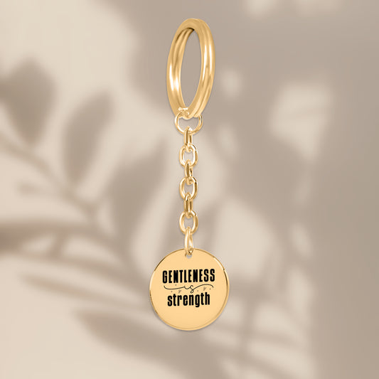 Gentleness is strength Coin Keychain - JOURNAL VENUE