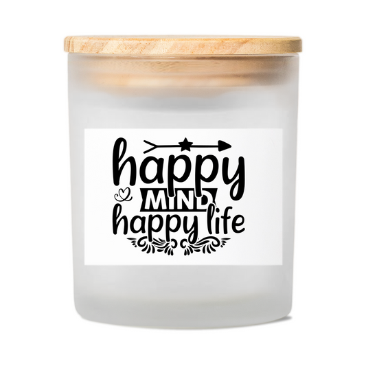 Happy Mind Happy Life Scented Candles - JOURNAL VENUE