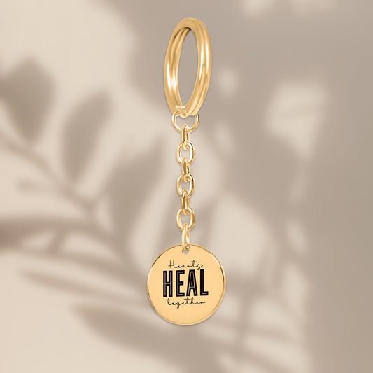 Hearts Heal Together Coin Keychain - JOURNAL VENUE