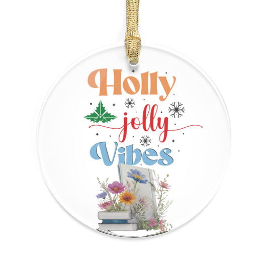 Holly Jolly Vibes Christmas Acrylic Ornaments - JOURNAL VENUE