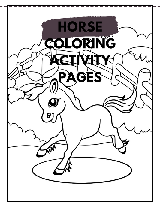 Horse Coloring Activity Book    - JOURNAL VENUE