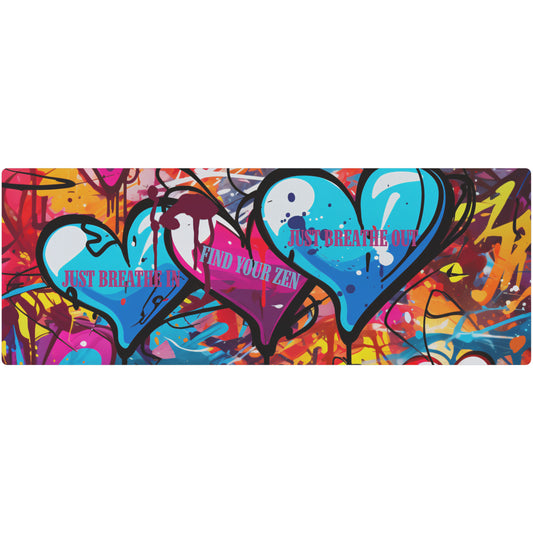 Just Breathe Graffiti Yoga Mat - JOURNAL VENUE