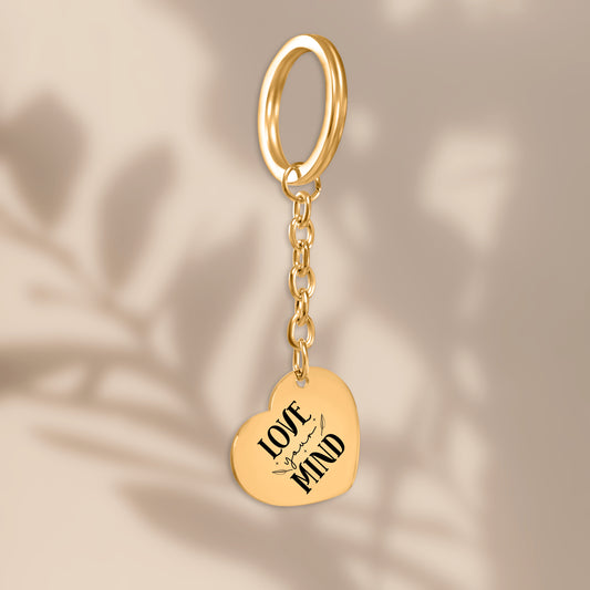 Love Your Mind Heart Keychain - JOURNL VENUE