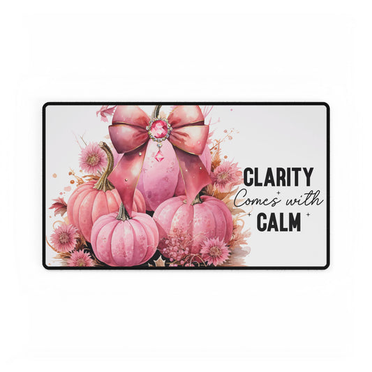  Pink Coquette Pumpkin Mouse Pad Desk Mats - JOURNAL VENUE